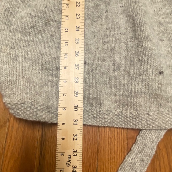 Lost Horizons Hand Knitted Beaded Wool Women’s Hooded sz Large Cardigan - Picture 8 of 11